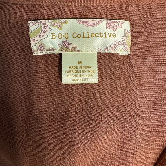 BOG collective brown lace dress size medium - Picture 3 of 4